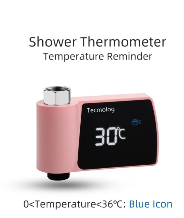 Plastic Visual Shower Faucet No Power Consumption Water Thermometer Bath - Image 7